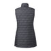 Women's Telluride Lightweight Packable Insulated Puffer Vest - A women's lightweight packable insulated puffer vest in dark grey, featuring a quilted design and a collar.
