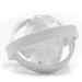 The Amazing Fidget - A clear fidget toy with a white band encircling a spinning inner component. Features a smooth, transparent design.