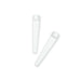 Wedge Tees - Two white golf tees with a wedge design, featuring a smooth finish and a rounded top.