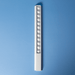30cm Popper Ruler - A white 30cm popper ruler featuring multiple poppers along its length, set against a blue background.