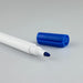 Bonack Whiteboard Marker - A whiteboard marker with a white body and a blue cap, featuring a blue felt tip. Branding is present on the marker.