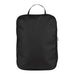 Wander & Roam Compression Packing Cube Set - A black packing cube with a handle and zipped compartments, designed for organisation and storage.