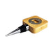 Bamboo Wine Stopper Opener - A drink bottle opener with a bamboo base, metal spout, and a built-in bottle opener feature.