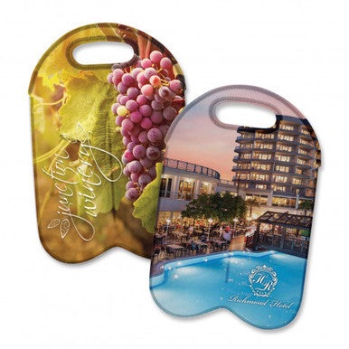 Neoprene Double Wine Cooler Bag - Full Colour Print