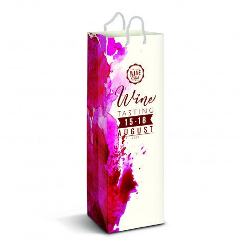 Laminated Paper Wine Bag - Full Colour Print