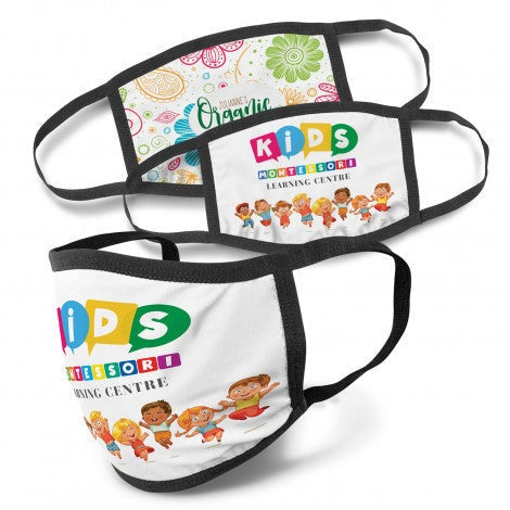 Full Colour Print 3-Ply Reusable Face Mask - Indent