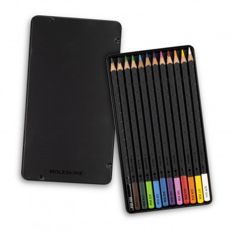 Custom Moleskine® Coloring Kit – Sketchbook and Watercolor Pencils (Min Qty  12)
