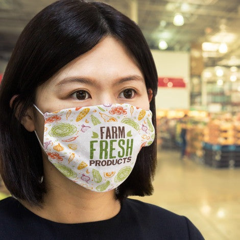 Reusable Face Mask Full Colour Print - Large