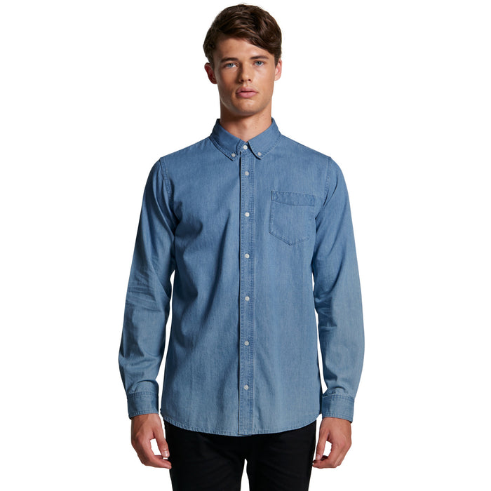 AS Colour Mens Blue Denim Shirt