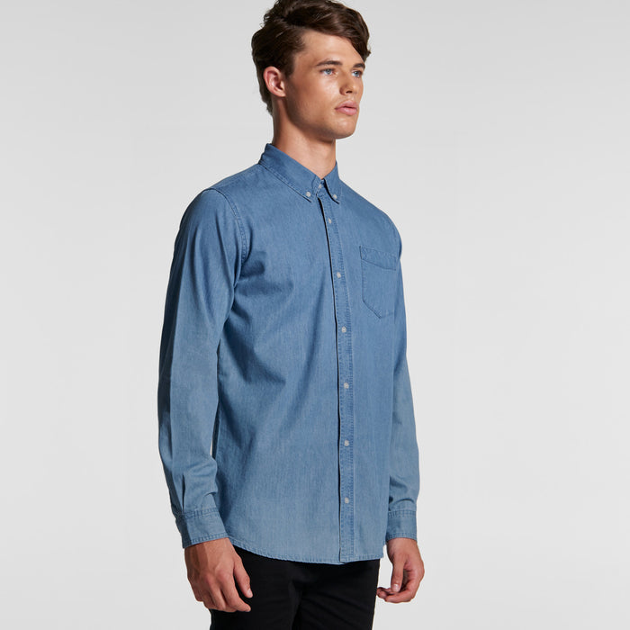 AS Colour Mens Blue Denim Shirt