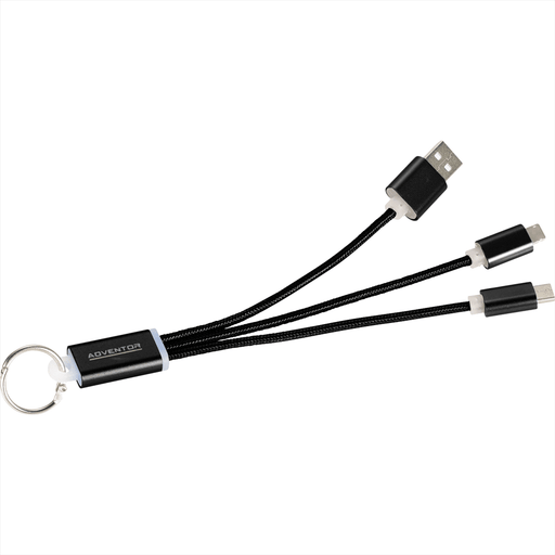 Dazzle 3-in-1 Light Up Charging Cable