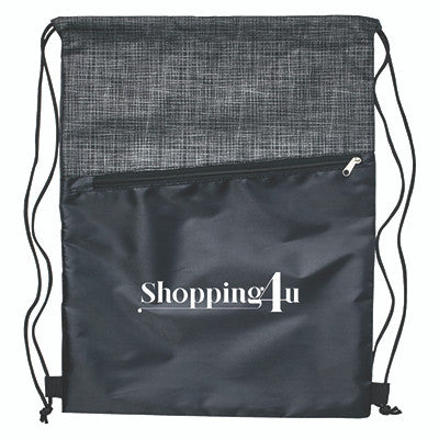 Crosshatch Drawstring Bag