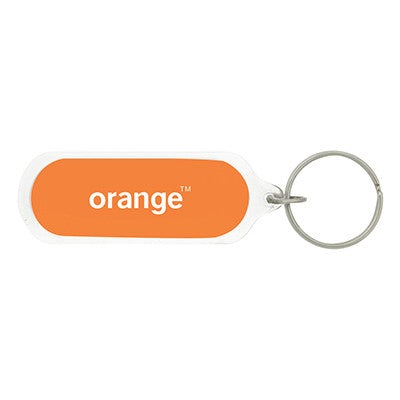 Oval Acrylic Keychain