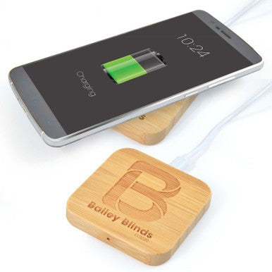 Arc Bamboo Square Wireless Charger