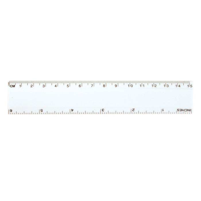 White 15cm Ruler