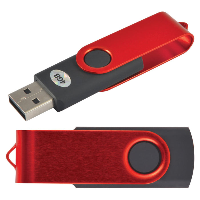 Swivel USB Flash Drive - 4GB