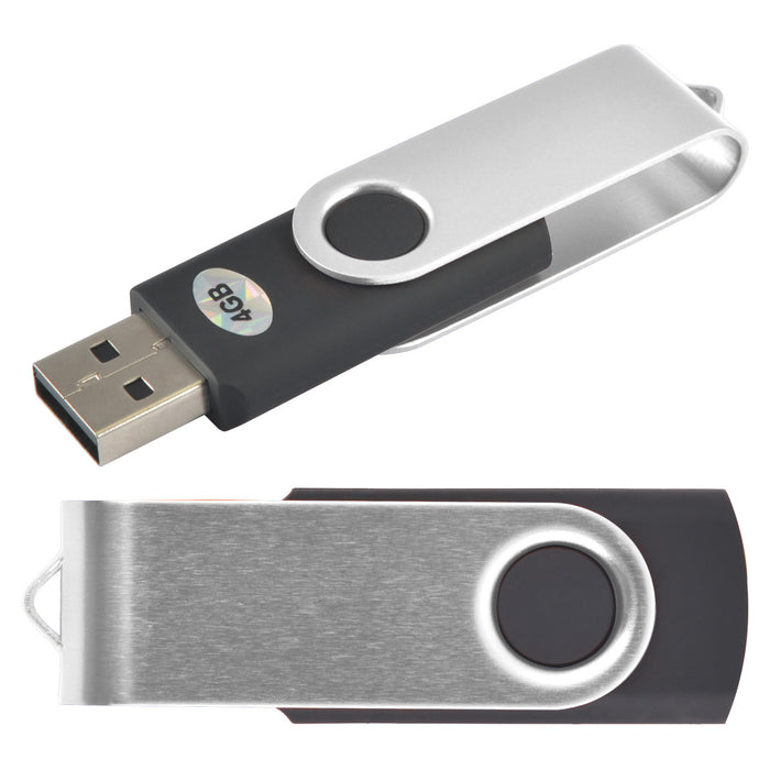 Swivel USB Flash Drive - 4GB