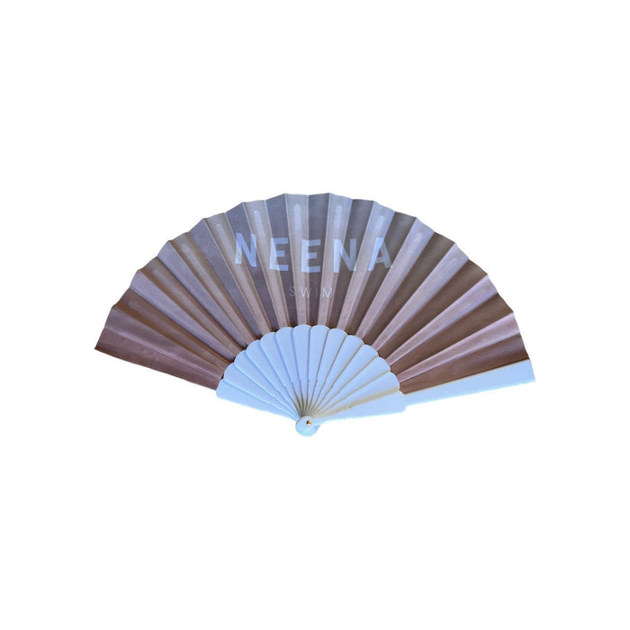 Branded Printed Fabric Hand Fans - Custom Promotional Product