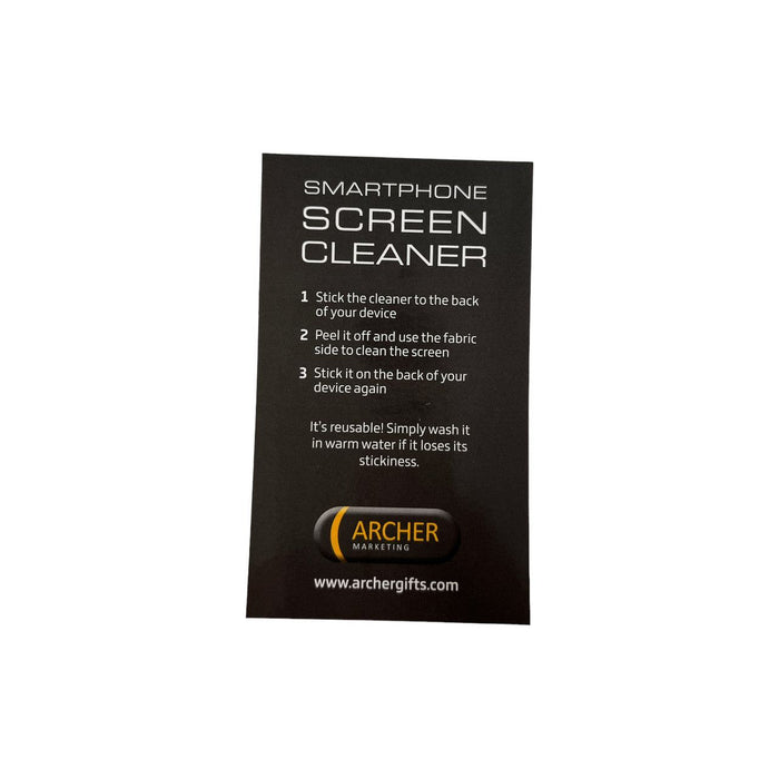 Microfibre Sticky Screen Cleaner With Backing Card - Custom Promotional Product