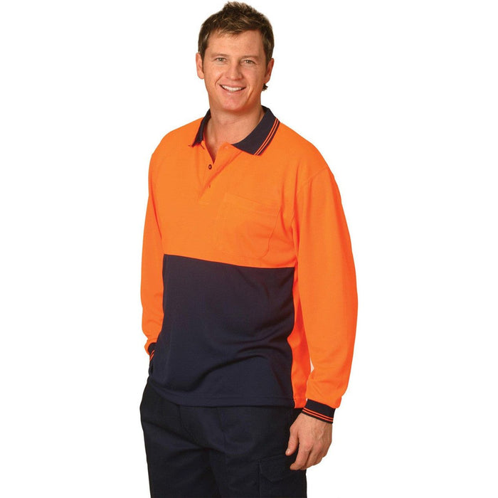 High Visibility Long Sleeve Polo