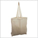 Promotional Long Handle Calico Bag with Gusset