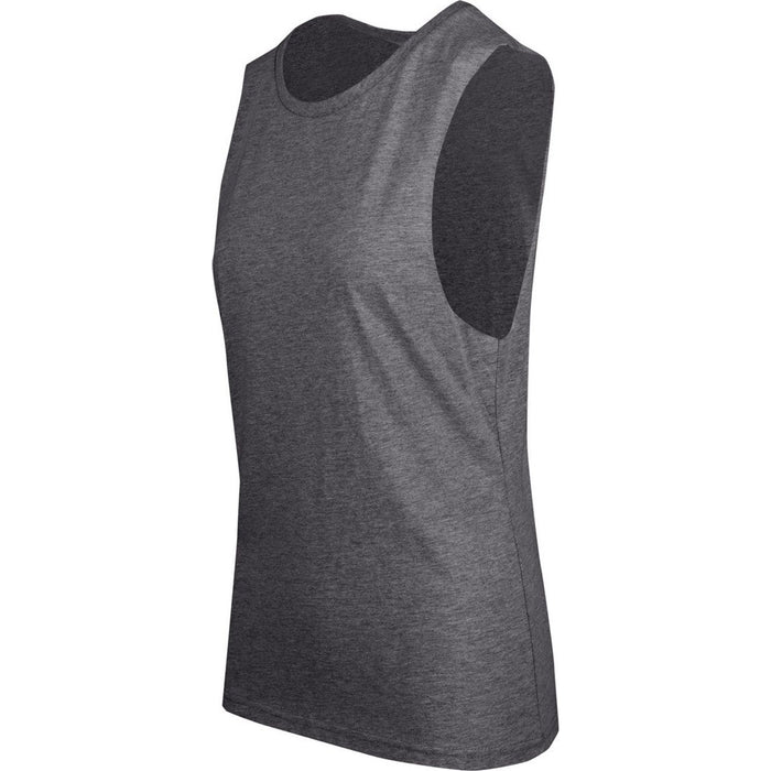 Ladies 160gsm 100% combed cotton sleeveless tee