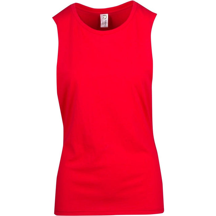 Ladies 160gsm 100% combed cotton sleeveless tee