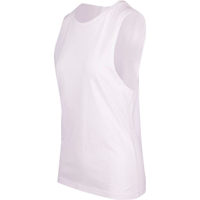 Ladies 160gsm 100% combed cotton sleeveless tee